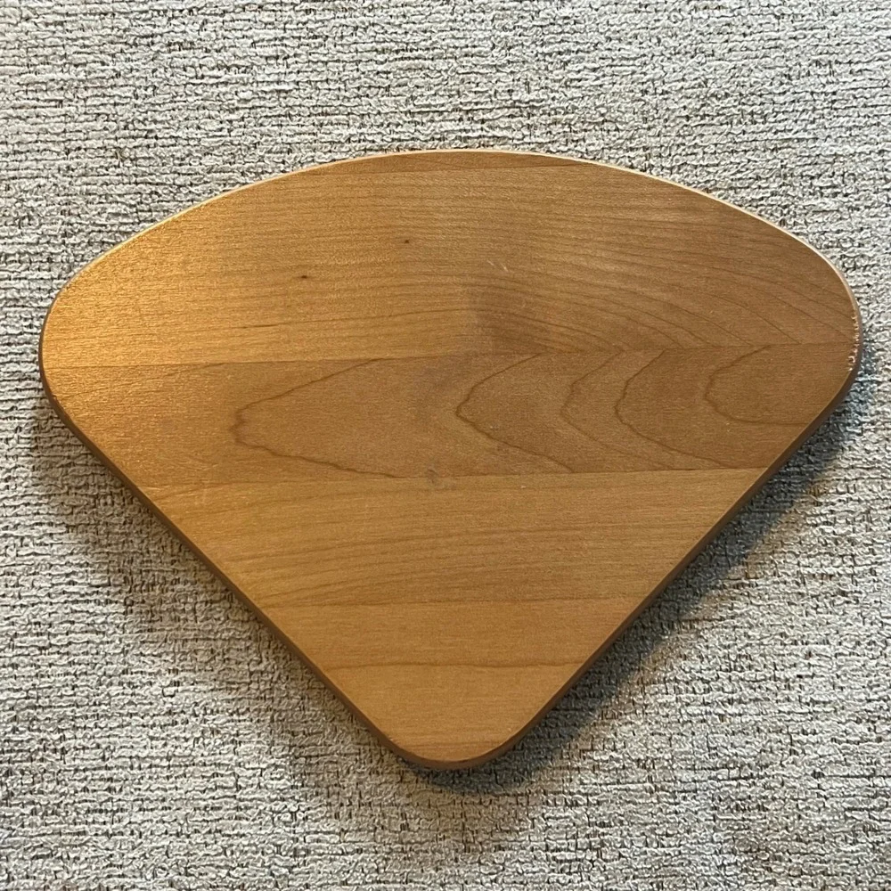 Longaberger WoodCrafts Fan Shaped Basket Lid Wood‎ Dresden OH USA 8.25x6.5